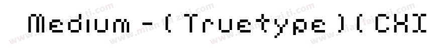 思源Medium - ( Truetype ) ( CHINESEGB字体转换